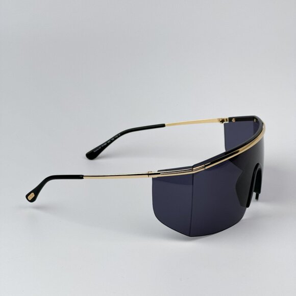 Tom Ford FT0980/S 30A PAVLOS-02 BRAND NEW Sunglasses Gold Smoke Irregular Unisex - Picture 9 of 14